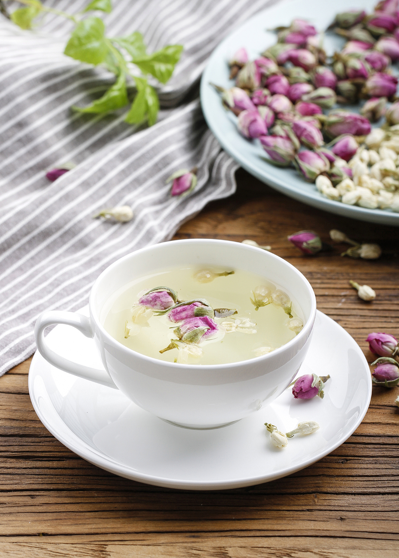 玫瑰茄洛神花法兰西玫瑰果粒茶花茶搭配系列