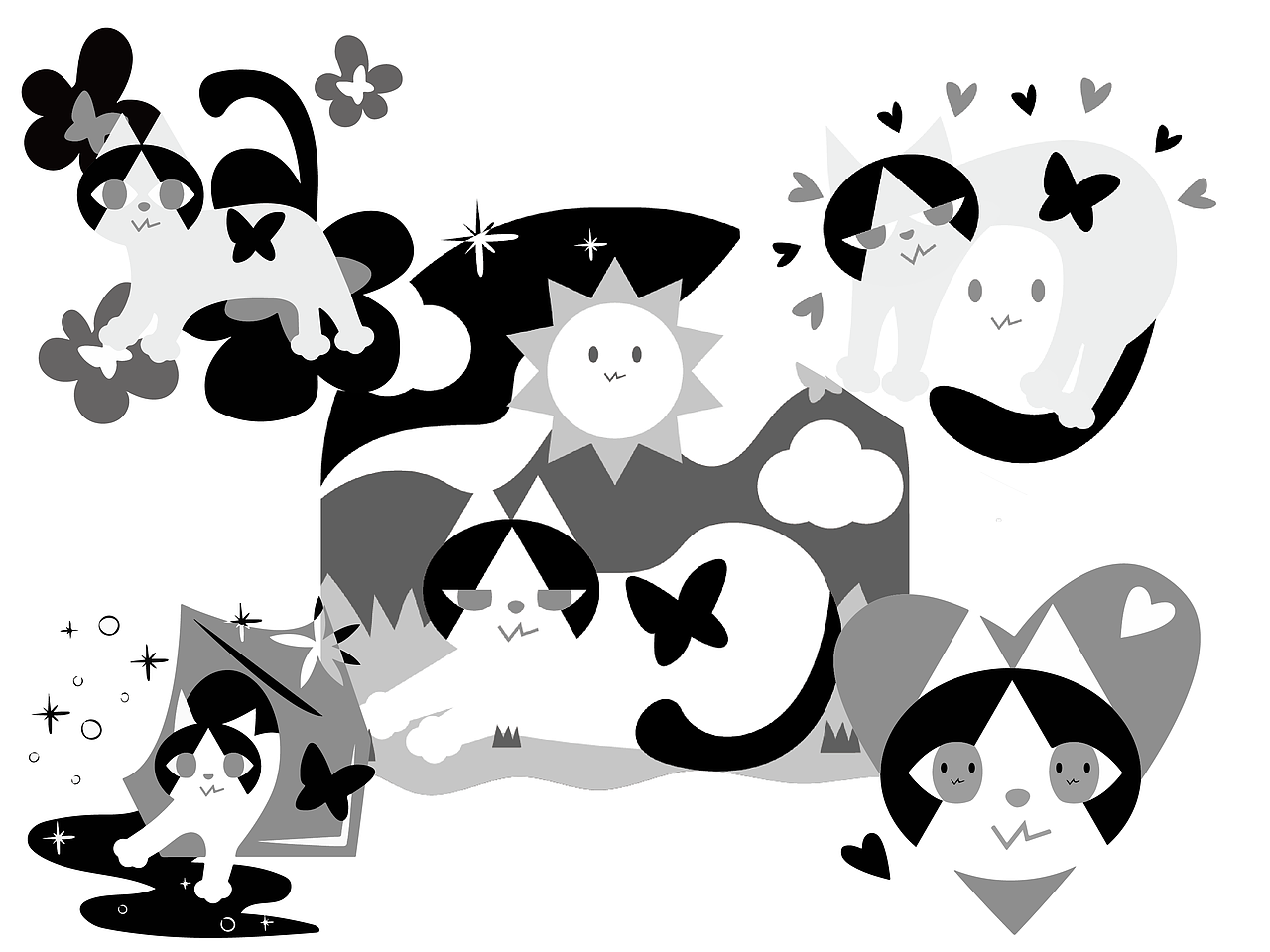 猫日历（图ZMjQxMTk5MTky） - 商业插画 - 站酷设计师leeleefrom原创素材 - 站酷ZCOOL