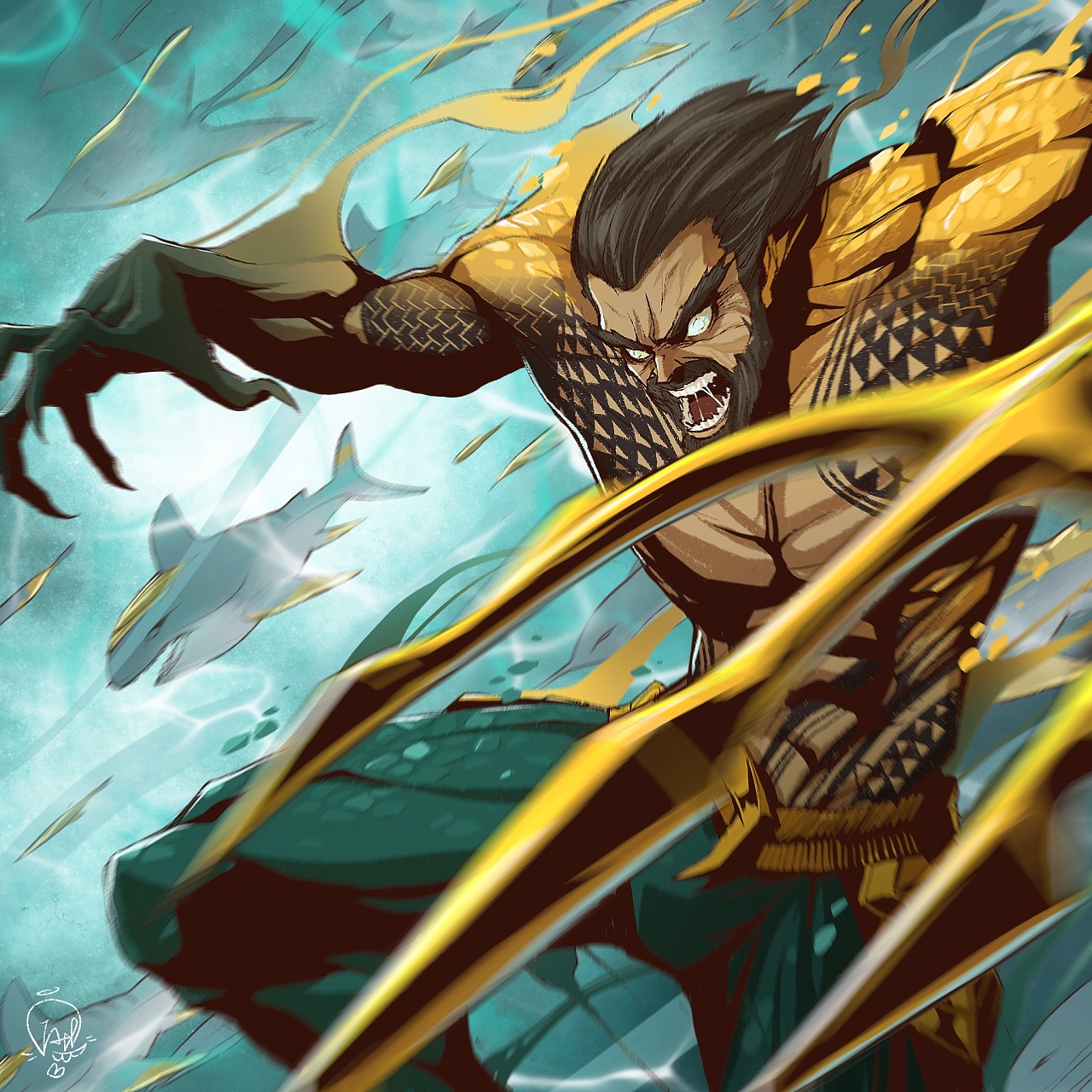 《海王》观后画