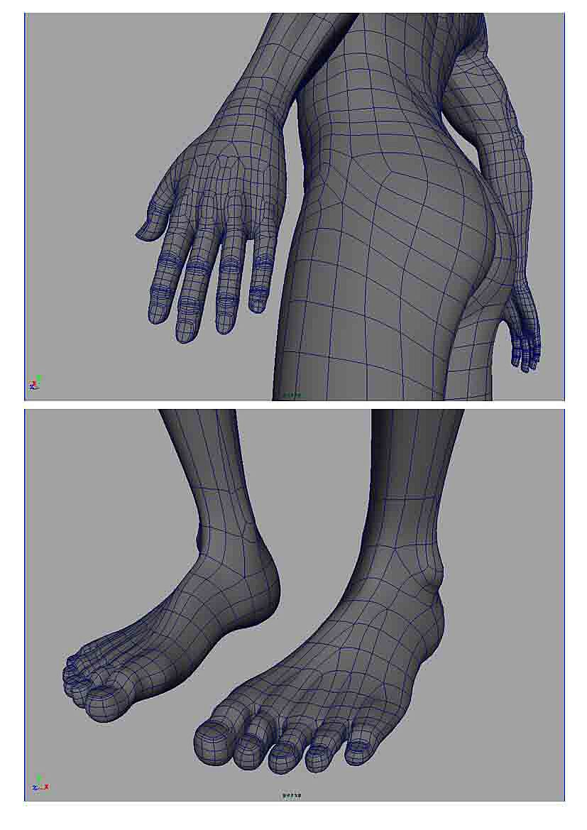 三维作品cg建模人体三维动画设计