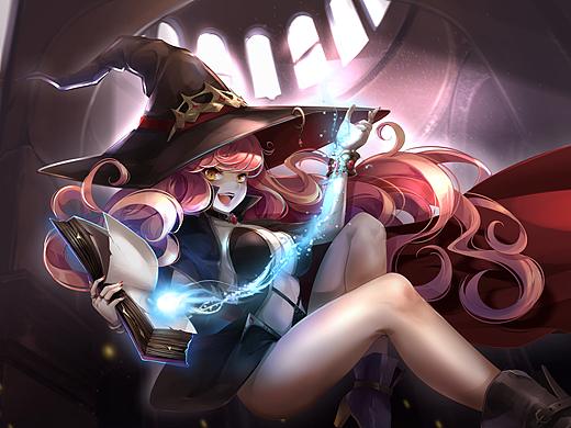 動(dòng)漫 插畫 女巫（個(gè)人主頁(yè)-ZNDE2Mzg1NDA=） - 創(chuàng)作習(xí)作 - 站酷設(shè)計(jì)師小天仙原創(chuàng)素材 - 站酷ZCOOL