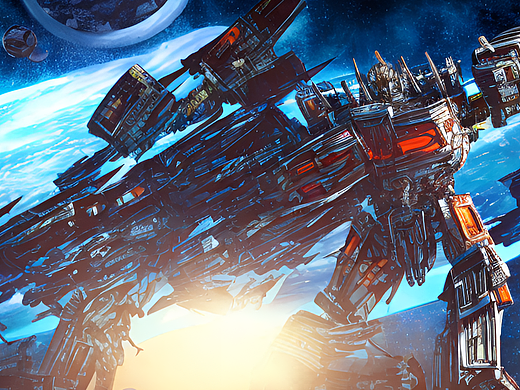 #站酷梦笔#变形金刚（个人主页-ZNjQxNDU1MDA=） - AI作品 - 站酷设计师君轻笑原创素材 - 站酷ZCOOL