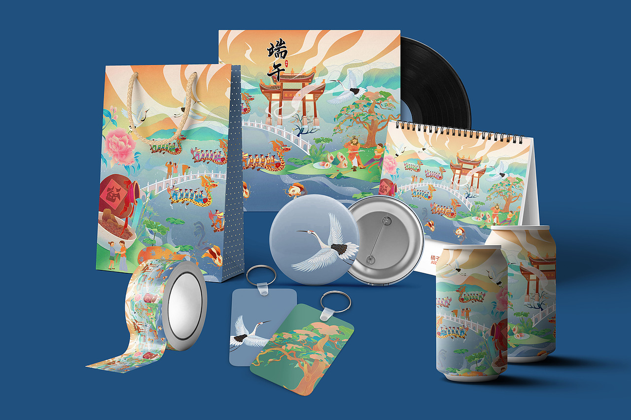 端午节文创插画