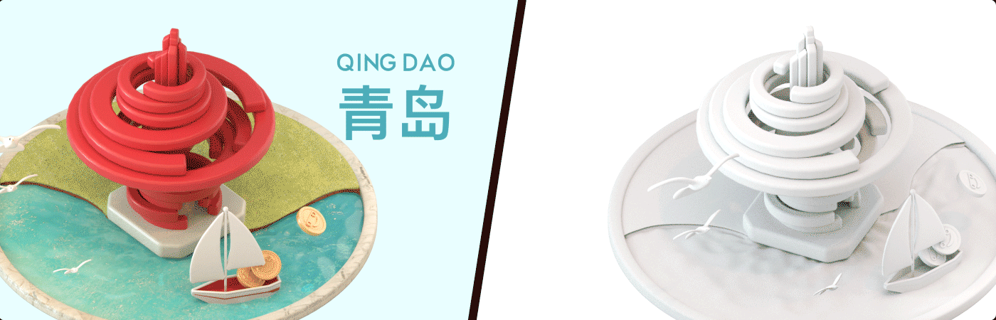 C4D 首汽约车三维运营活动项目总结（图ZMjc3NTIwMTI0） - 产品 - 站酷设计师首汽约车UED原创素材 - 站酷ZCOOL