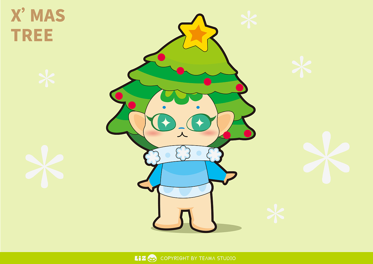 盲盒ip形象设计及圣诞主题延展开发练习|插画|创作习作|设计狗先生