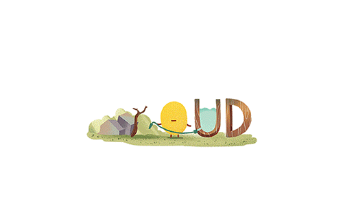 云软logo节日doodle（图ZNjc3MzcwMDA=） - 商业插画 - 站酷设计师丸子刁原创素材 - 站酷ZCOOL