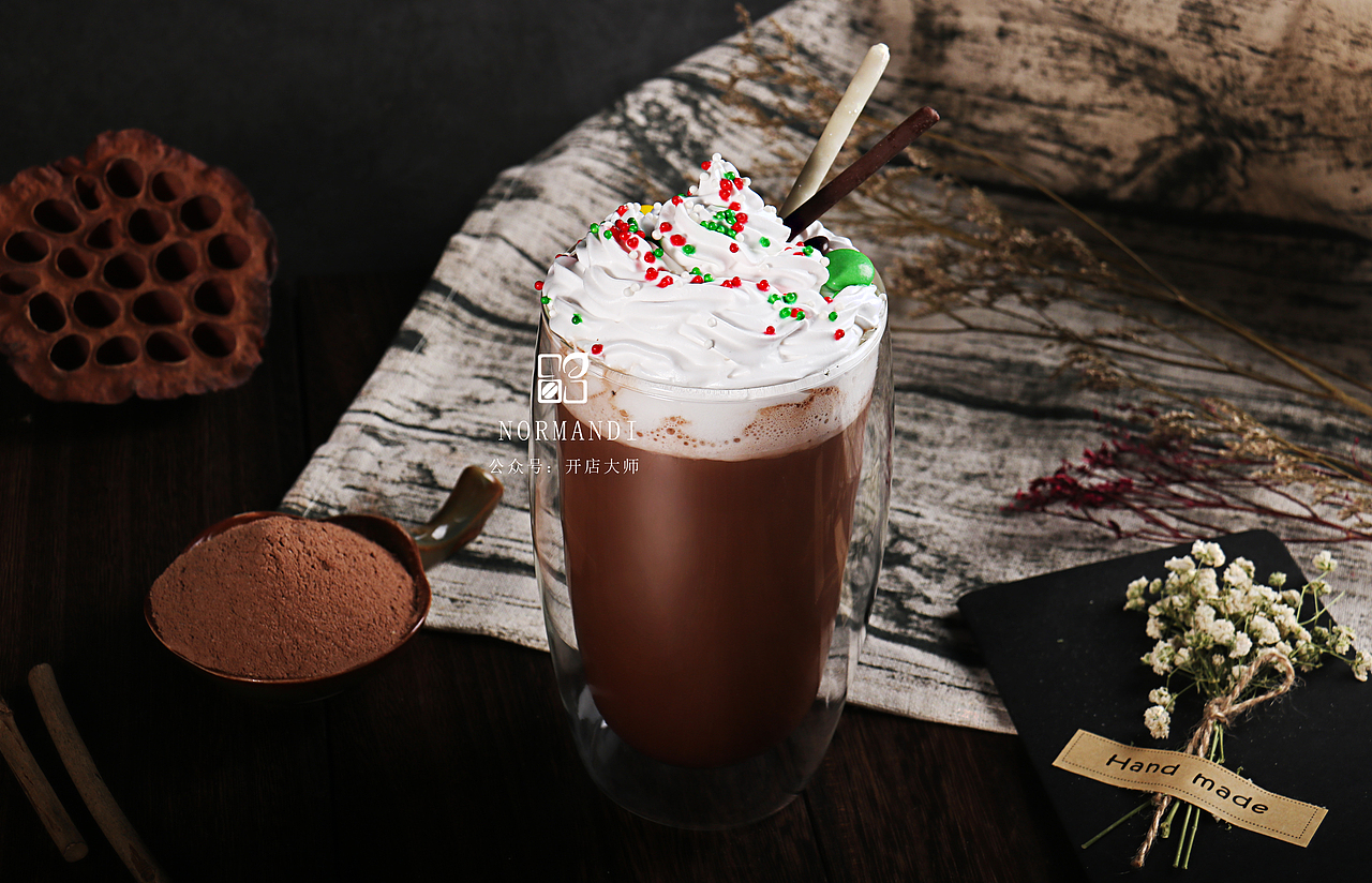 饮品和红茶冻拍摄