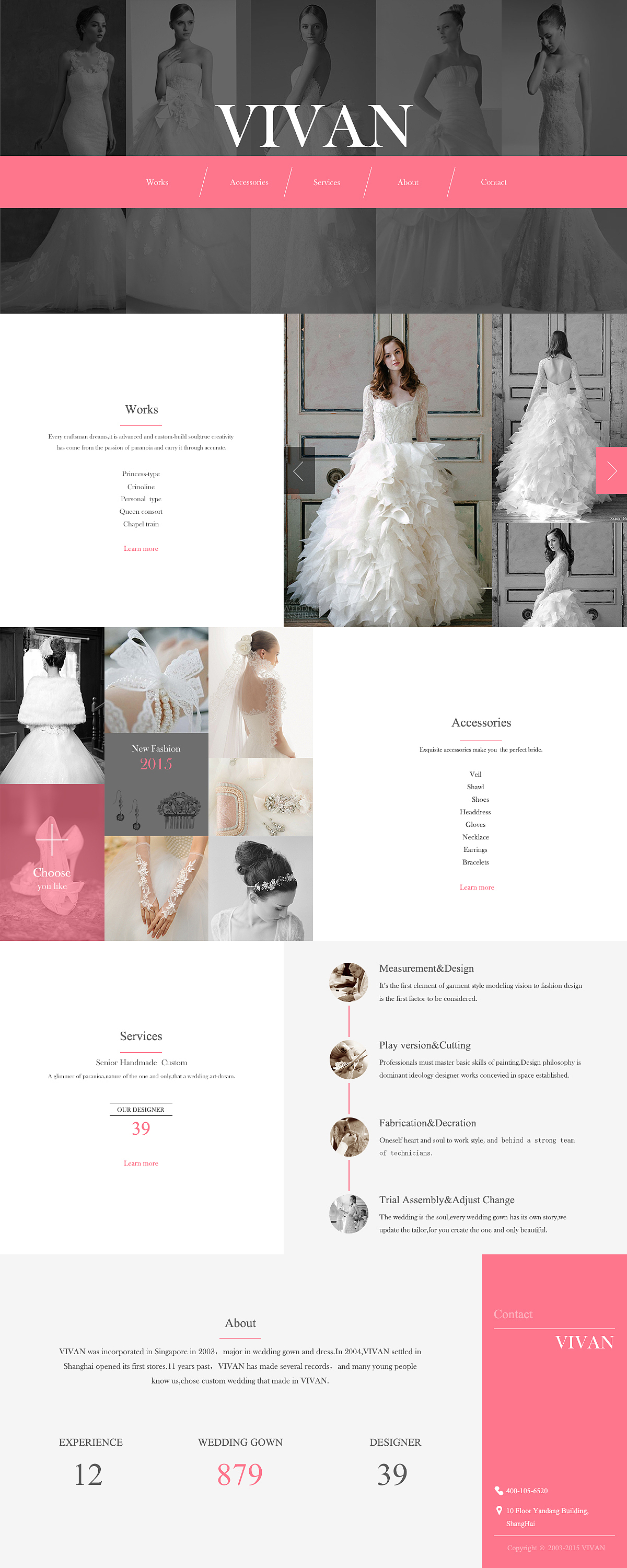 婚纱礼服定制商家网页（图ZMjYyNTY3MzY=） - 企业官网 - 站酷设计师咪咻梅豆子原创素材 - 站酷ZCOOL