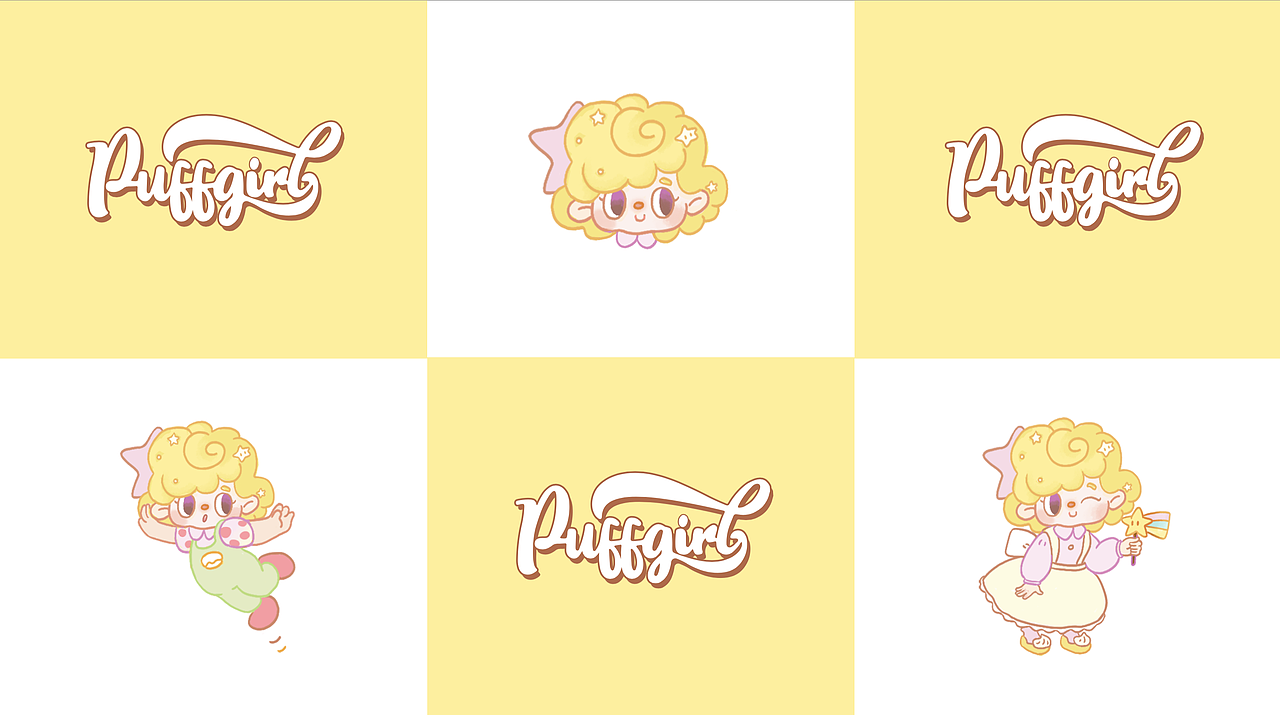 LOGO升级+PuffGirl IP形象（图ZMjYwNTg3NzIw） - IP形象 - 站酷设计师老喵搬家公司原创素材 - 站酷ZCOOL