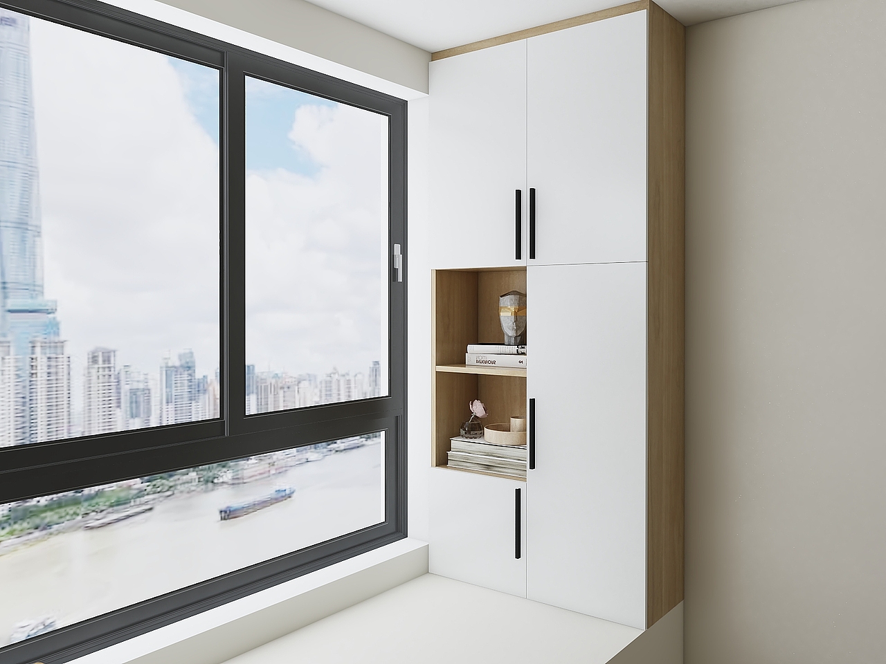 飘窗阳台这样做