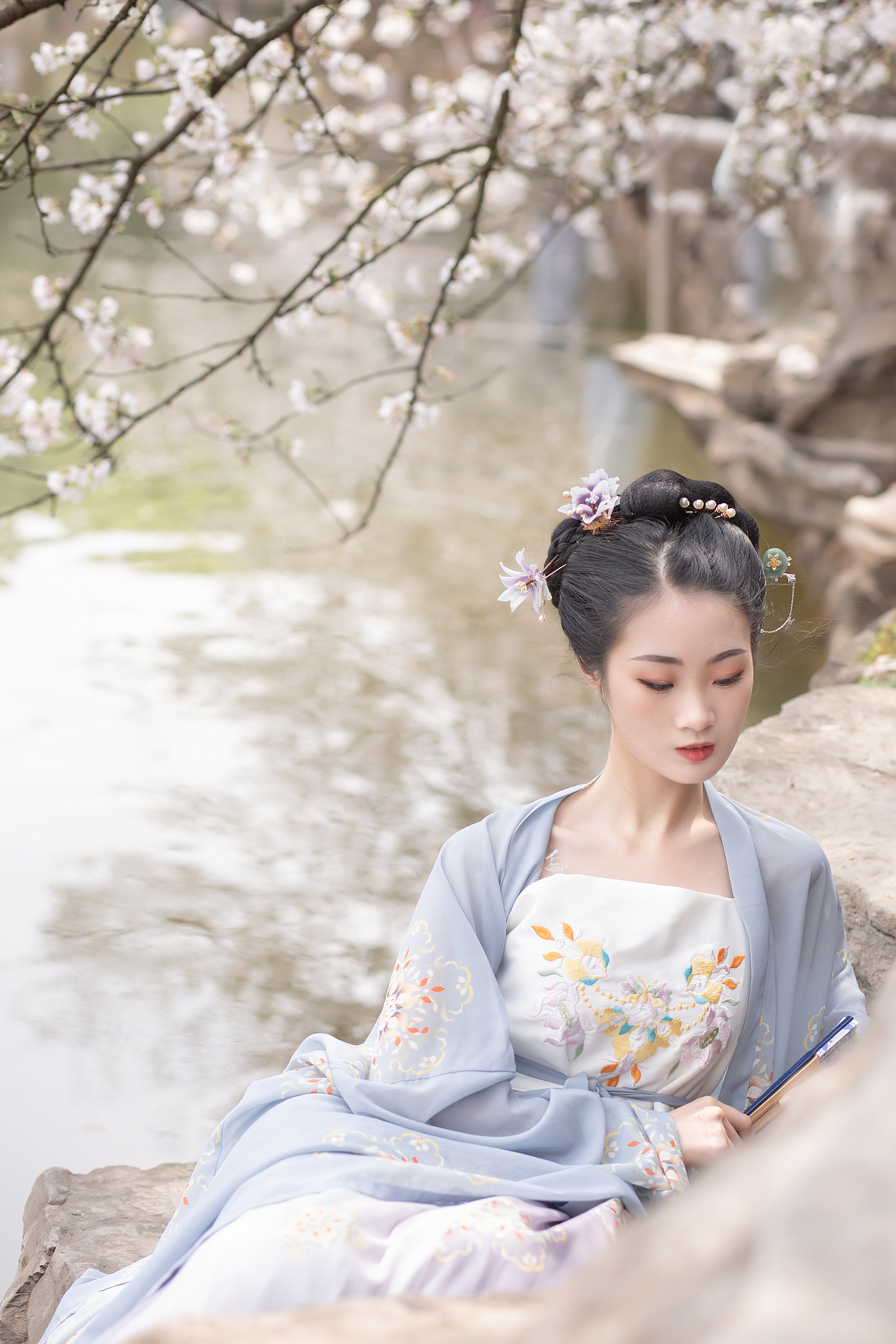 樱花汉服少女 蓝（图ZMjQ3NTMzOTc2） - 人像摄影 - 站酷设计师比克小魔王QAQ原创素材 - 站酷ZCOOL