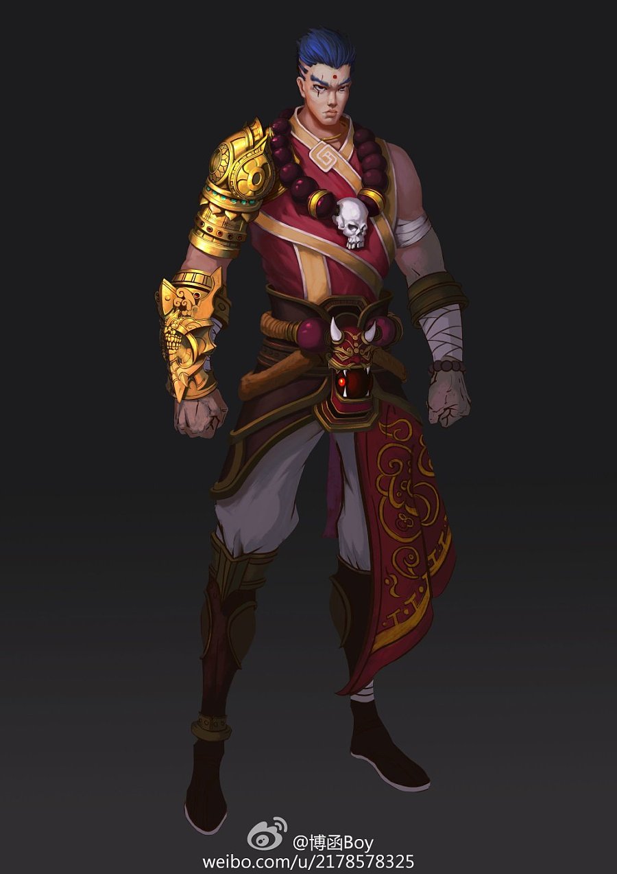 武僧|游戏原画|插画|墨马大博 - 原创设计作品 - 站酷 (zcool)