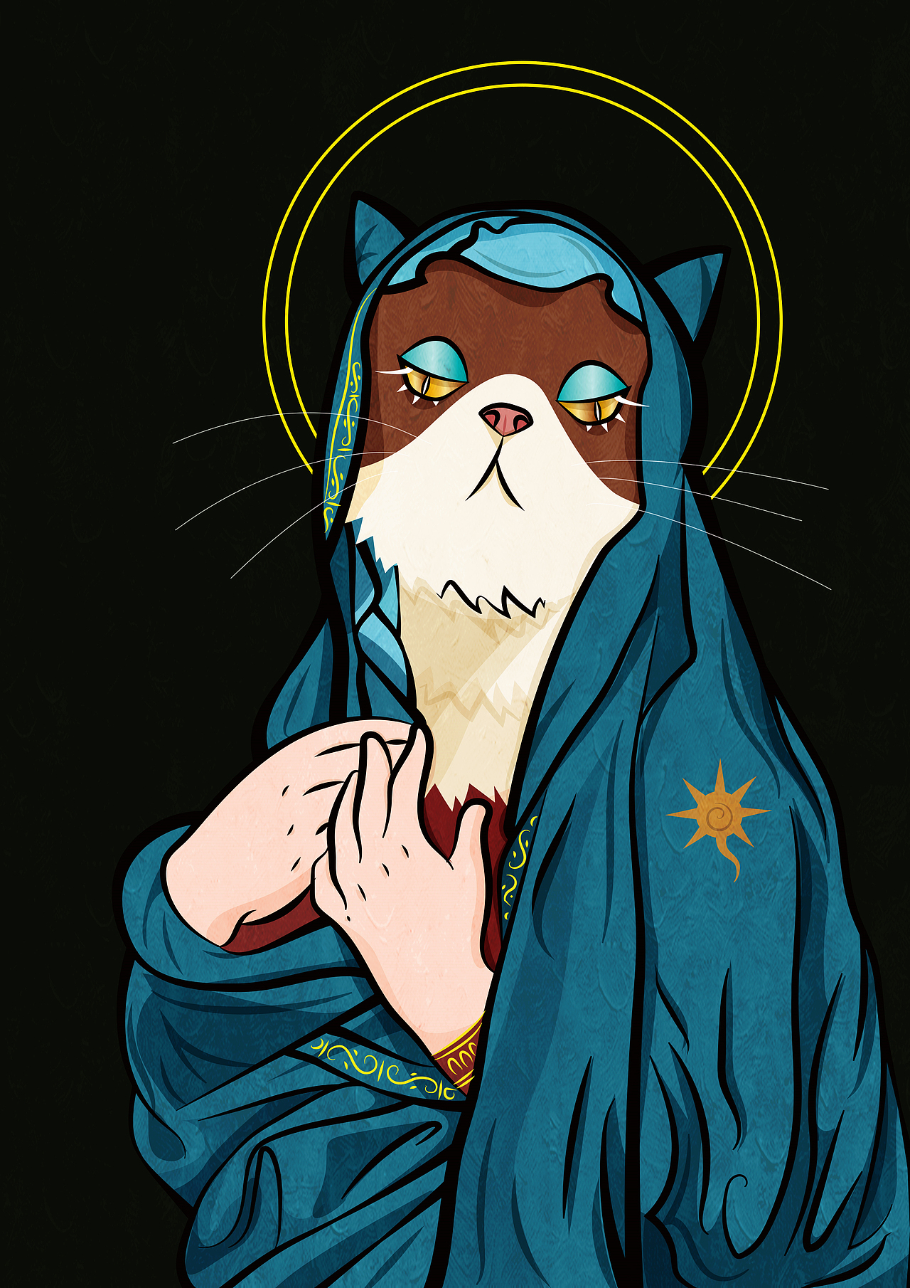 名画恶搞系列|插画|创作习作|噼里啪啦腻腻酱_原创作品-站酷zcool