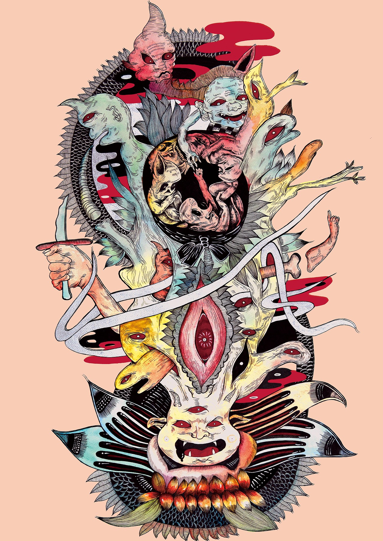 生亦死，死亦生。（图ZODMzNDMwMDg=） - 创作习作 - 站酷设计师一只狒狒子原创素材 - 站酷ZCOOL