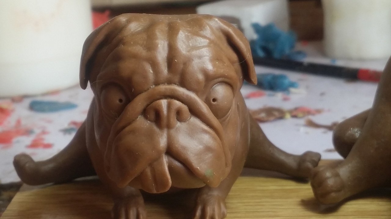 蠢萌一字马桌面潮玩小摆件