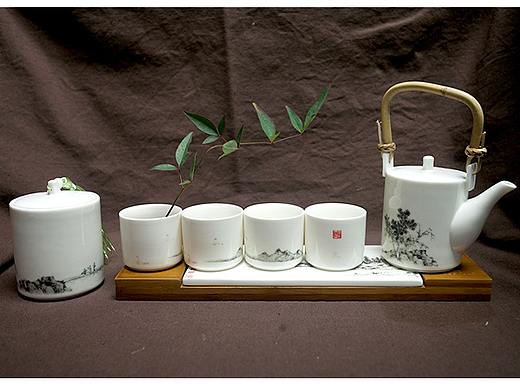 苏州博物馆文创—文征明主题产品【游山玩水茶具套组】