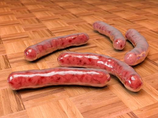 C4D-腊肠-默认渲染器渲染