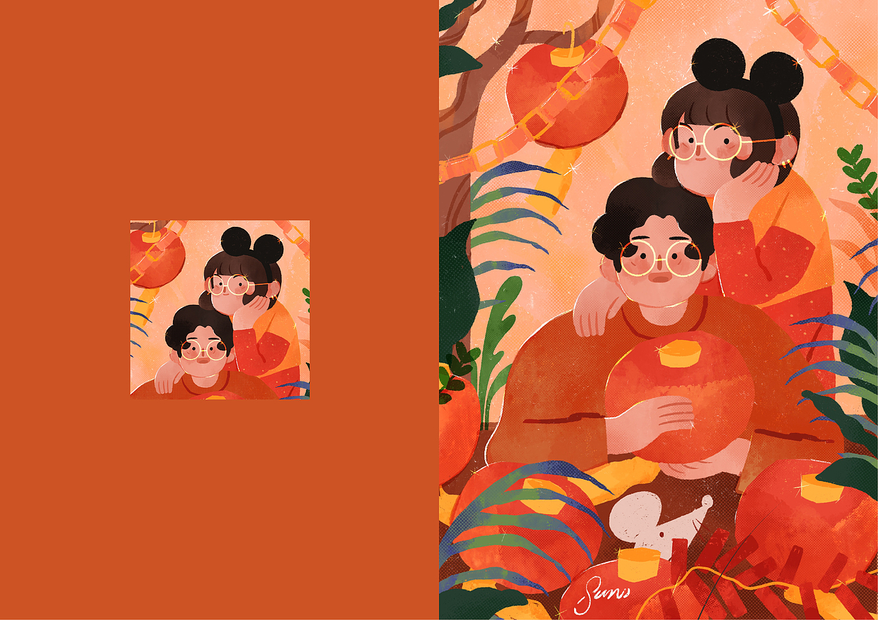 小美好（图ZMTk0OTAwNjI4） - 商业插画 - 站酷设计师sunmori原创素材 - 站酷ZCOOL