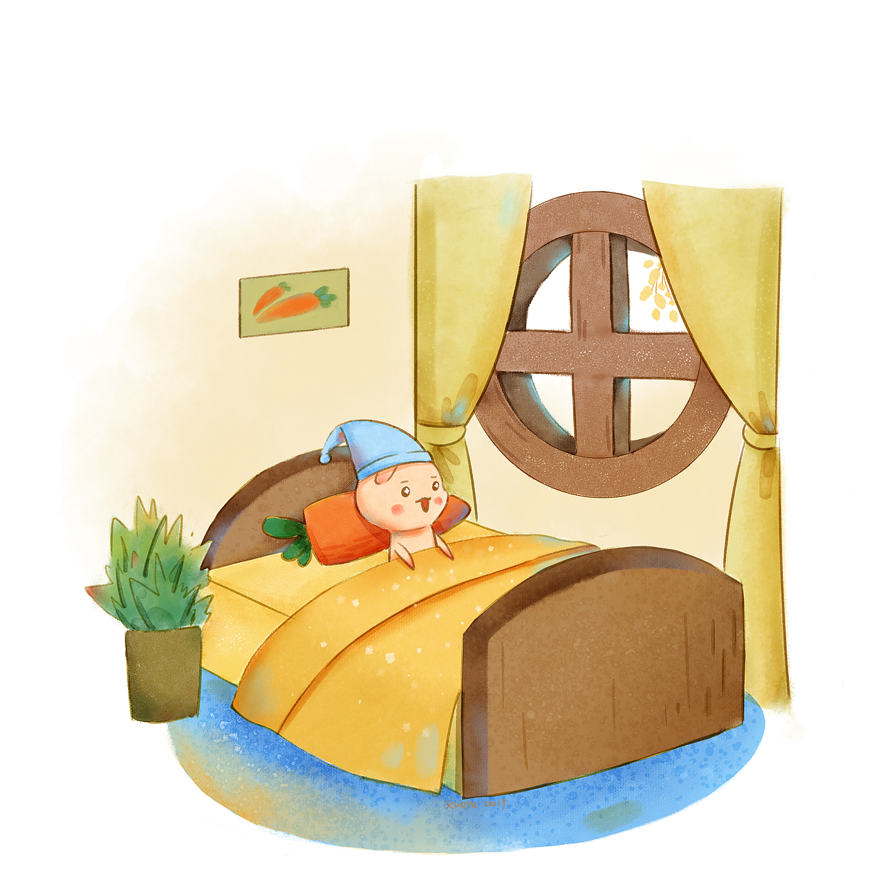 兔兔的秋天（图ZMjcxNjU5NTY0） - 绘本 - 站酷设计师雪夜WLL原创素材 - 站酷ZCOOL