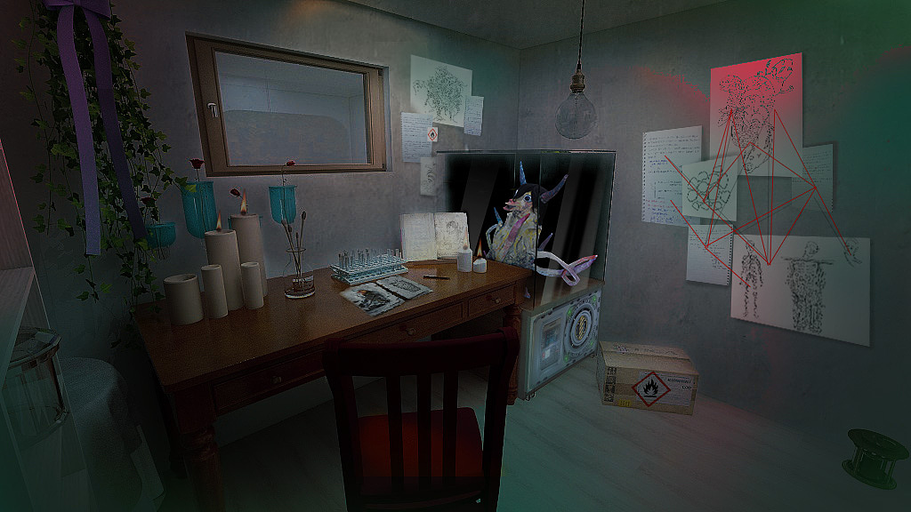 《科学家X的实验室》(图ZMjEzNTE2NTY0) - 实验艺术 - 站酷设计师虾酱_xx原创素材 - 站酷ZCOOL