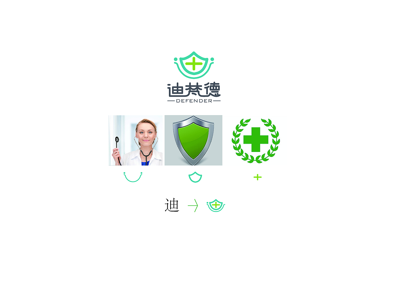 医疗器械logo设计：defender-守护者（图ZOTQwMDQ1NDg=） - 品牌 - 站酷设计师仅锦原创素材 - 站酷ZCOOL