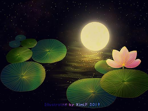 荷塘-procreare小插画练习（个人主页-ZMzc4NDE5NTY=） - 创作习作 - 站酷设计师Frin丫丫原创素材 - 站酷ZCOOL