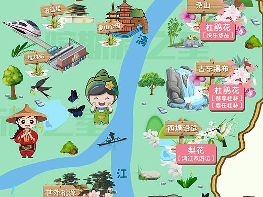 女神赏花季Q版地图（个人主页-ZMzU3NjYyMjg=） - 海报 - 站酷设计师Care丶小布原创素材 - 站酷ZCOOL