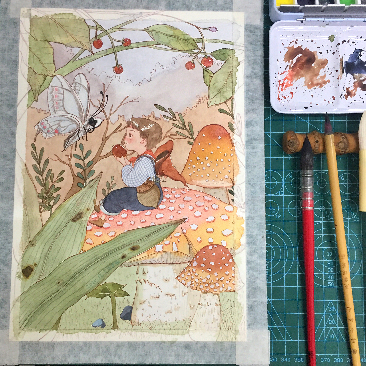 秋天的森林（图ZMjM1MDUyODI0） - 儿童插画 - 站酷设计师静微啊原创素材 - 站酷ZCOOL