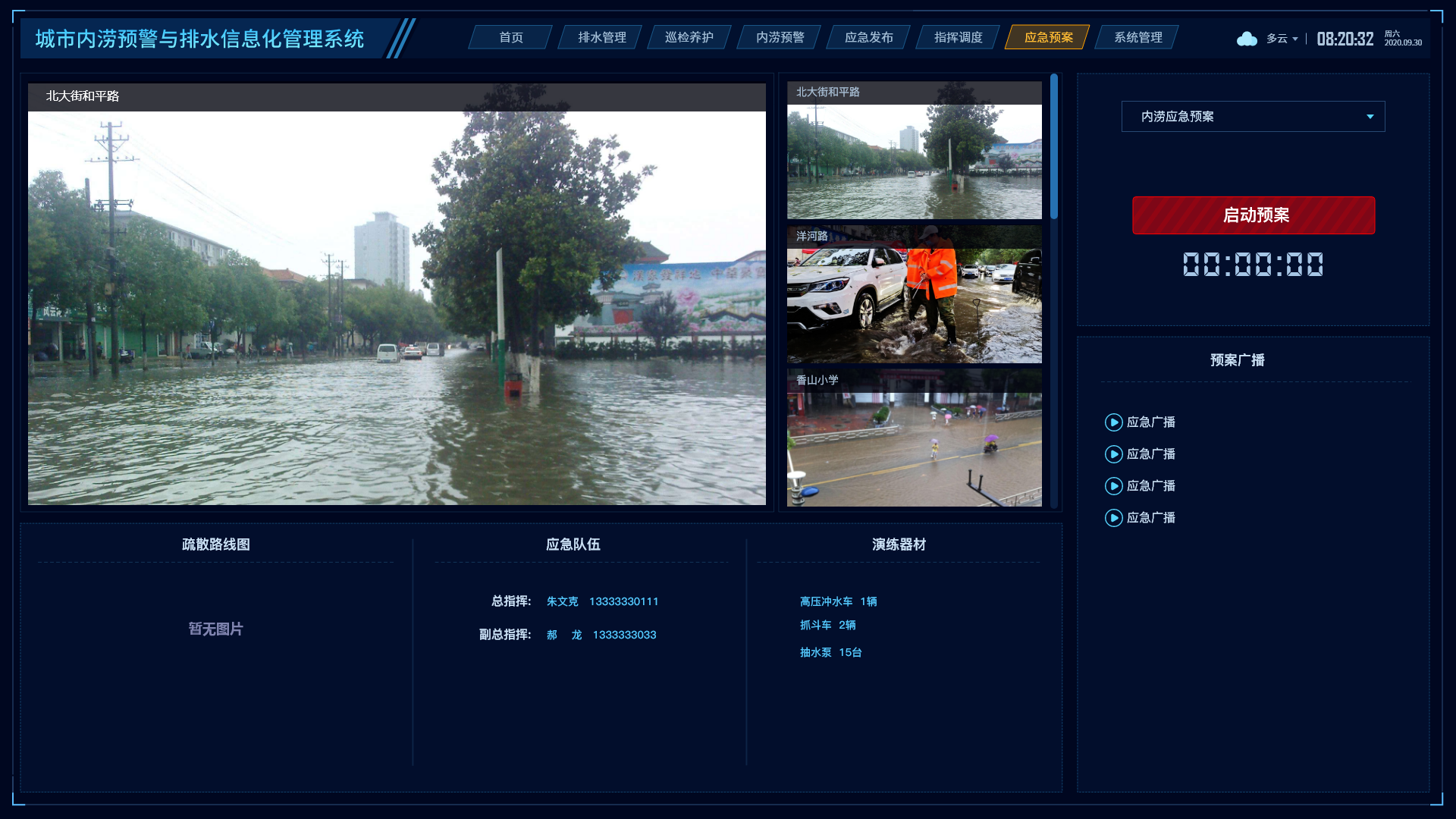 数据可视化-城市内涝系统