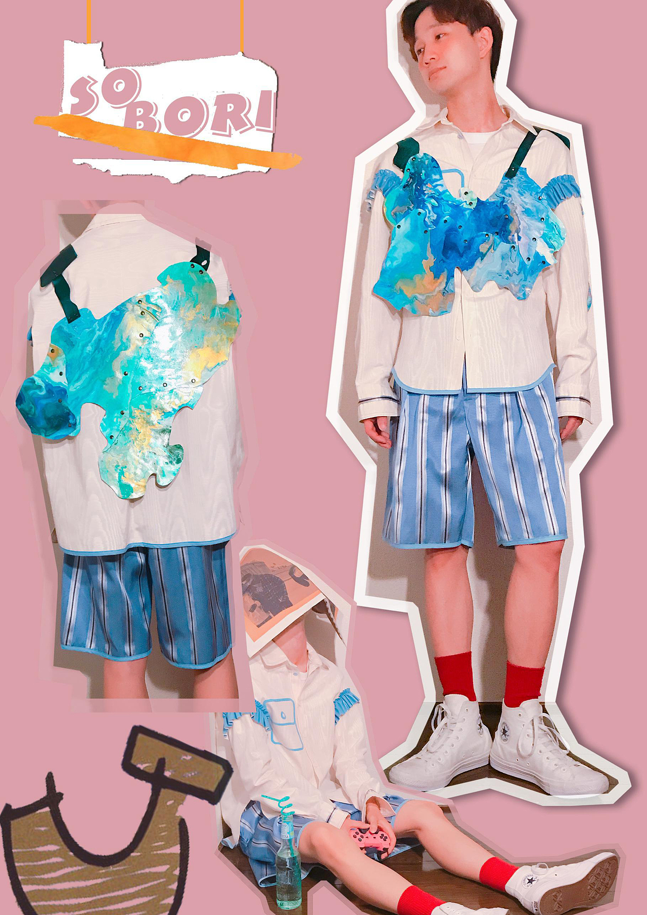 墨流し染色技术在现代时装上的应用（图ZMTA1MzY3ODA0） - 休闲/流行服饰 - 站酷设计师Tenkyo0528原创素材 - 站酷ZCOOL