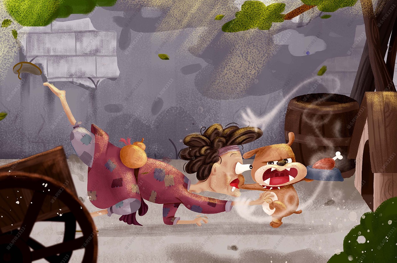 鸡腿的诱惑（图ZMTgyNDUyNDg0） - 儿童插画 - 站酷设计师插画师凯漩原创素材 - 站酷ZCOOL