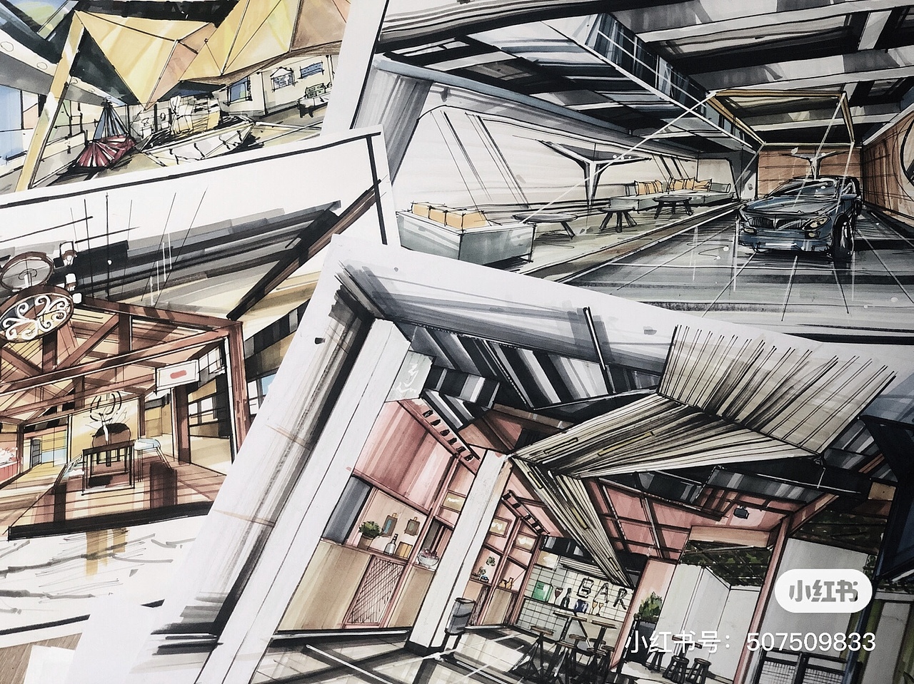 室内设计考研手绘