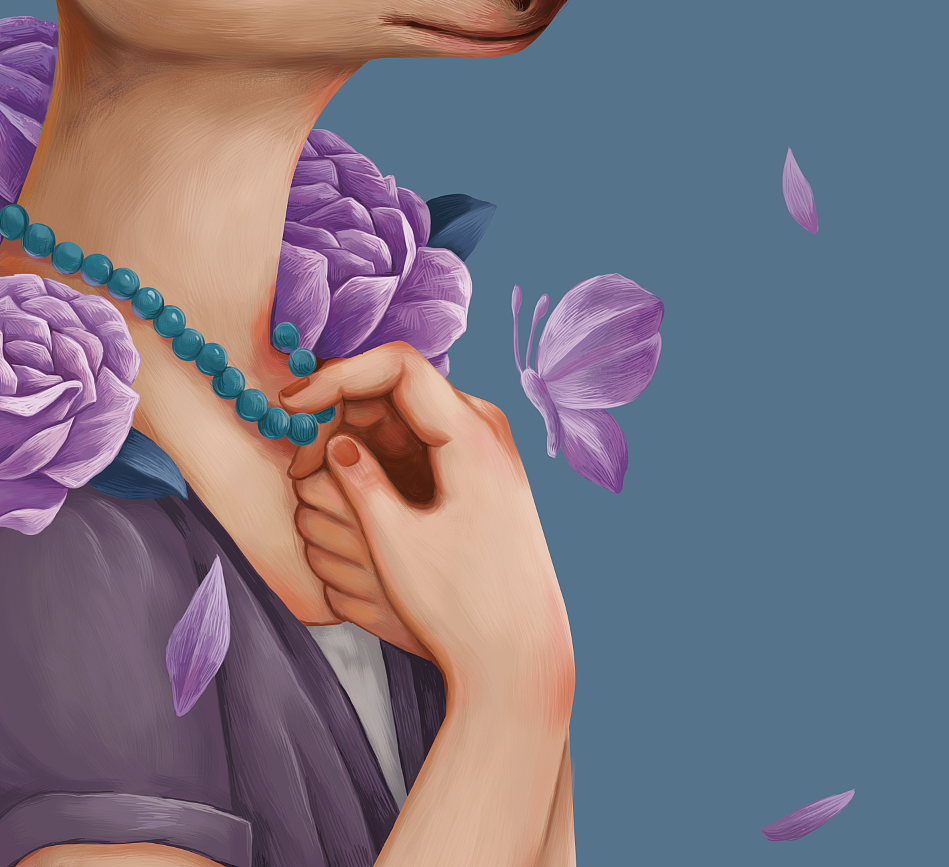 麓小姐2（图ZODIxNzc5NTI=） - 商业插画 - 站酷设计师插画师傅逗原创素材 - 站酷ZCOOL