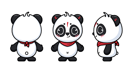 吉祥物三視圖（圖ZMTkxNDA1NjU2） - 概念設(shè)定 - 站酷設(shè)計(jì)師紅心牛油果原創(chuàng)素材 - 站酷ZCOOL