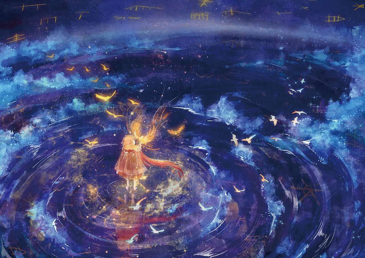 《回答》诗歌印象插画（图ZMzczMjAyMDIw） - 艺术插画 - 站酷设计师芋貓貓原创素材 - 站酷ZCOOL