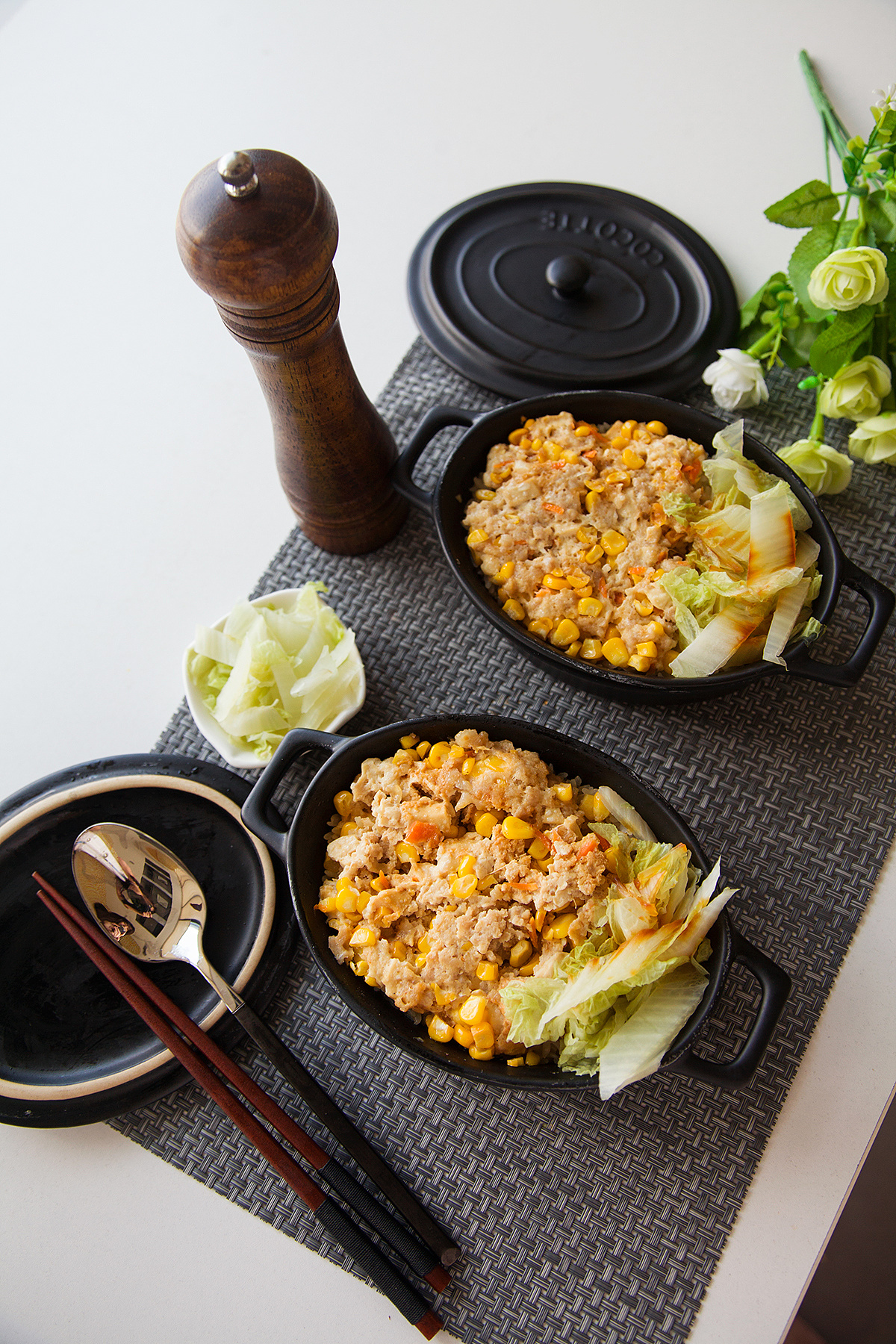 办公室微波炉也可以很美味# 玉米肉饼