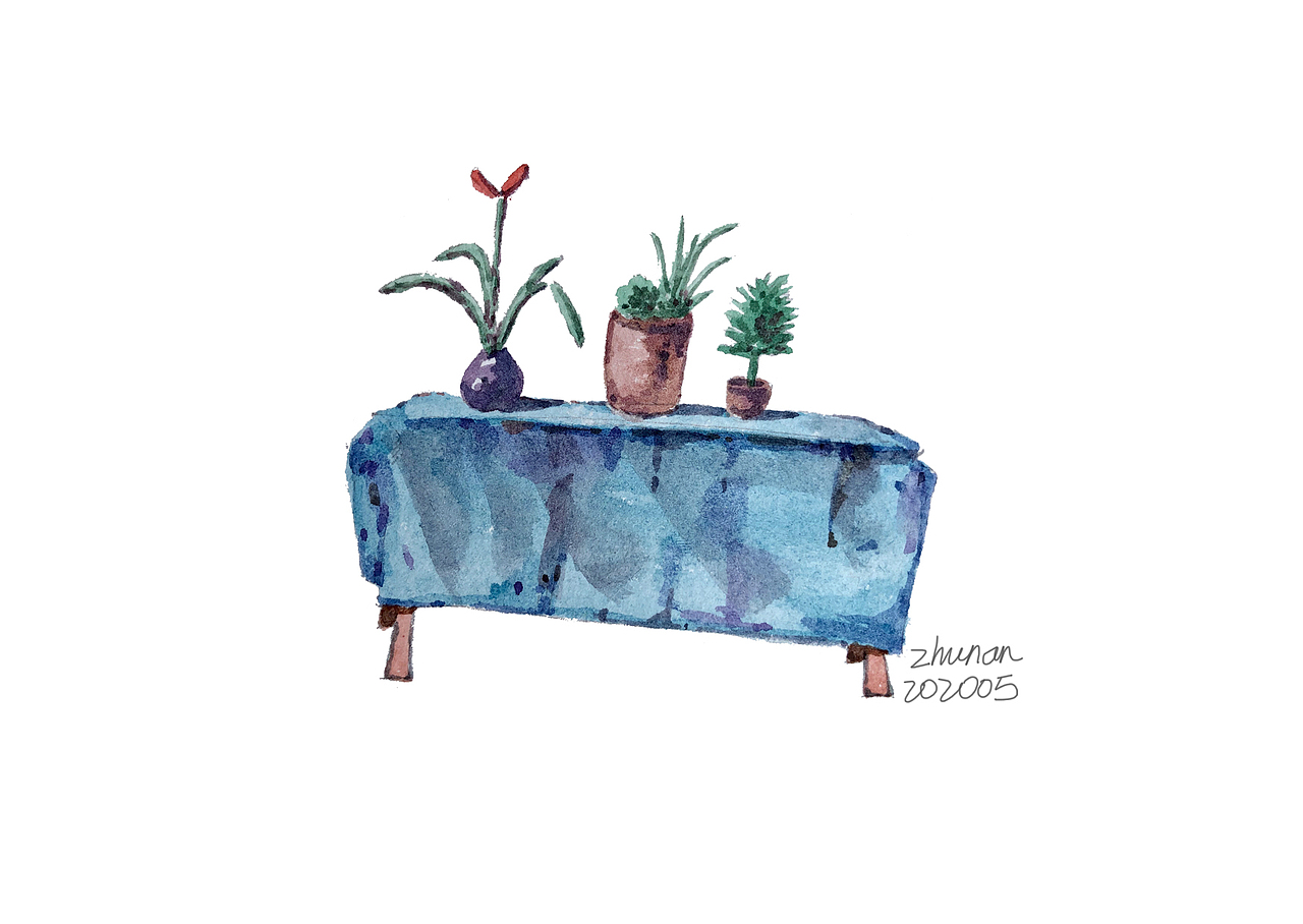 水彩本上的小画二