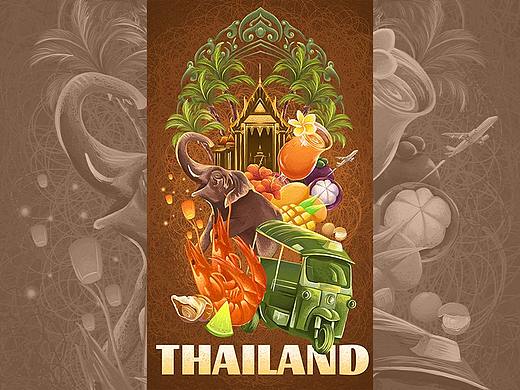你好！泰国 —— 关于泰国的一张插画