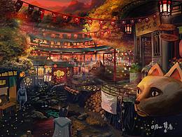 地区风物插画