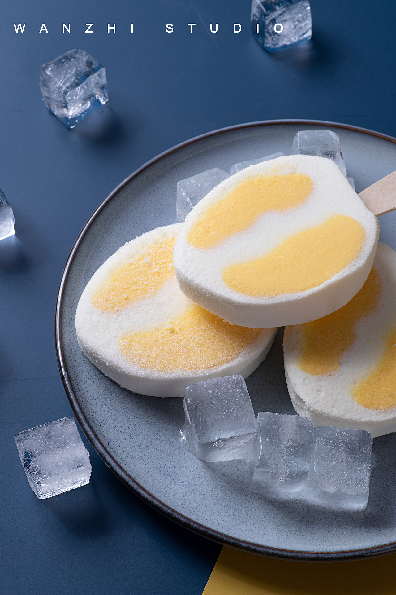 泰蓝冰激凌-榴莲芝士（图ZMjYwNDMxNDA0） - 美食摄影 - 站酷设计师宛芝视觉原创素材 - 站酷ZCOOL