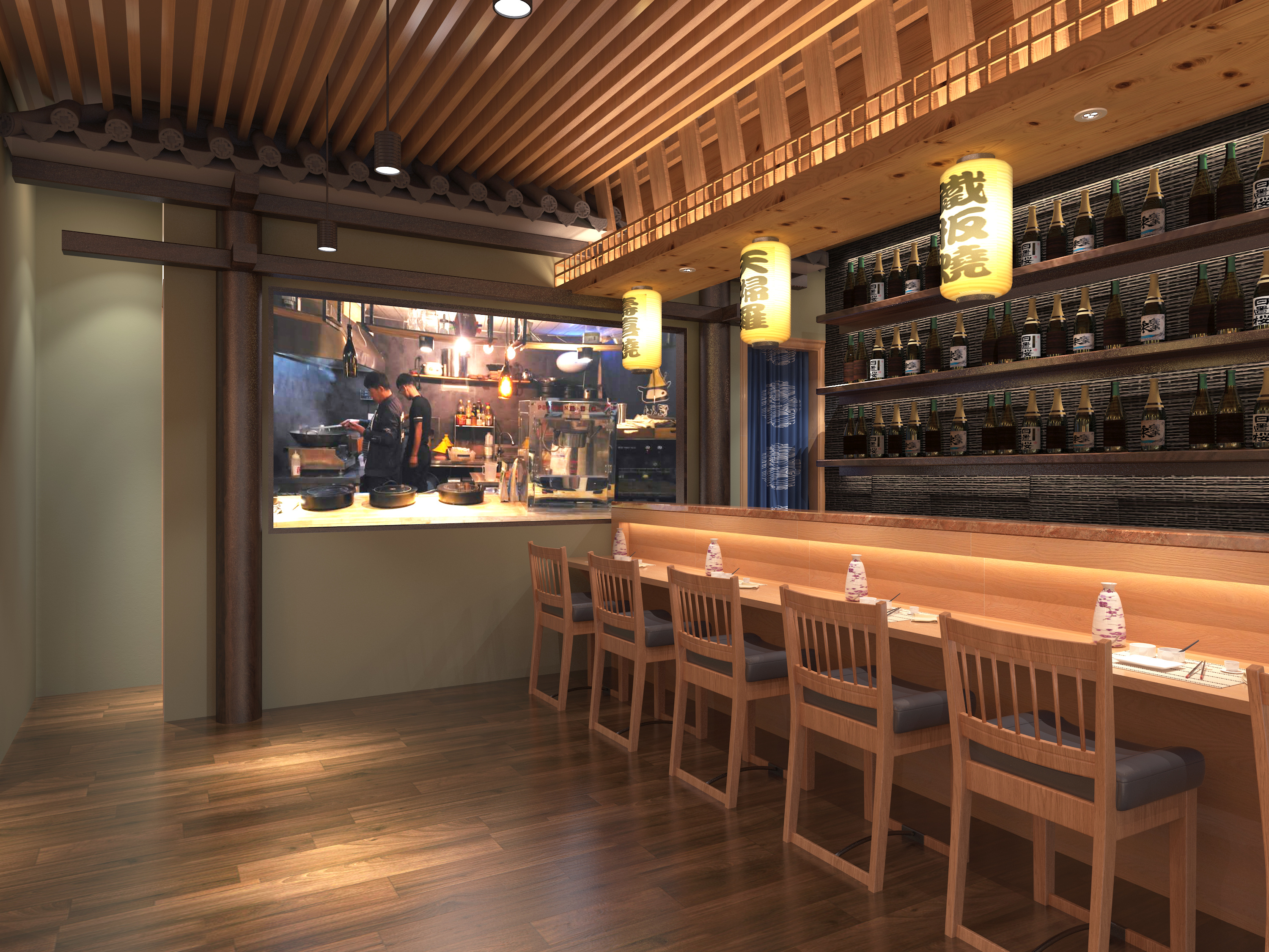 某日料店空间设计