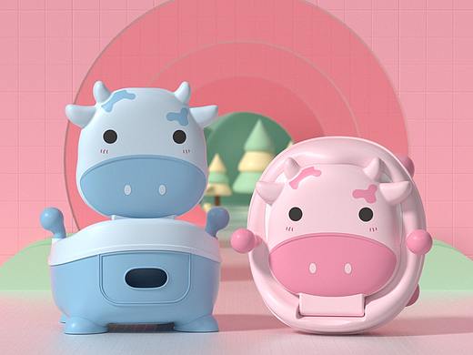 儿童坐便器 c4d渲染 母婴类产品