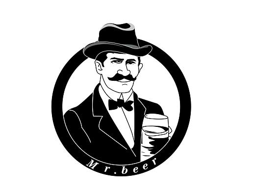 黑白人物 logo