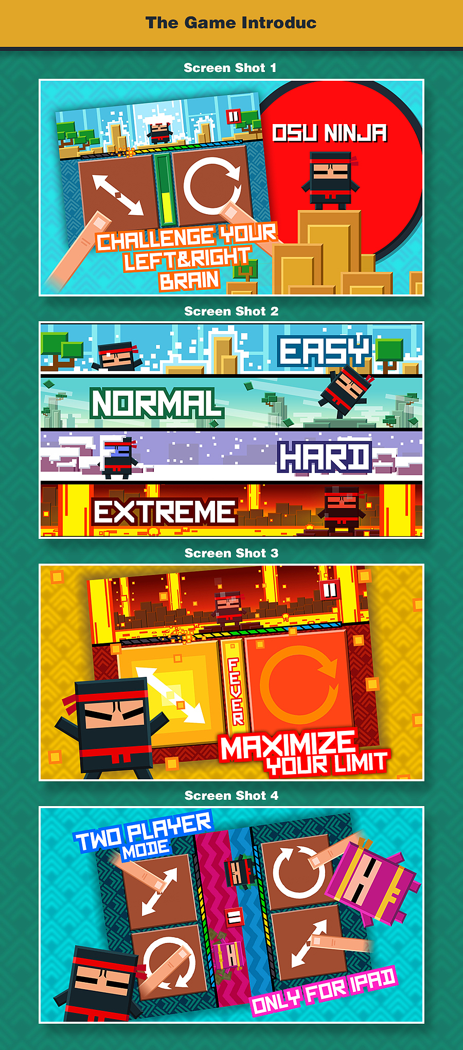 独立游戏《OsuNinjaSplit》的一些设定图与创作历程