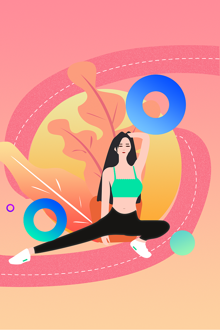 扁平风插画（图ZMTI0NDUyMjk2） - 创作习作 - 站酷设计师可爱的小怪兽原创素材 - 站酷ZCOOL