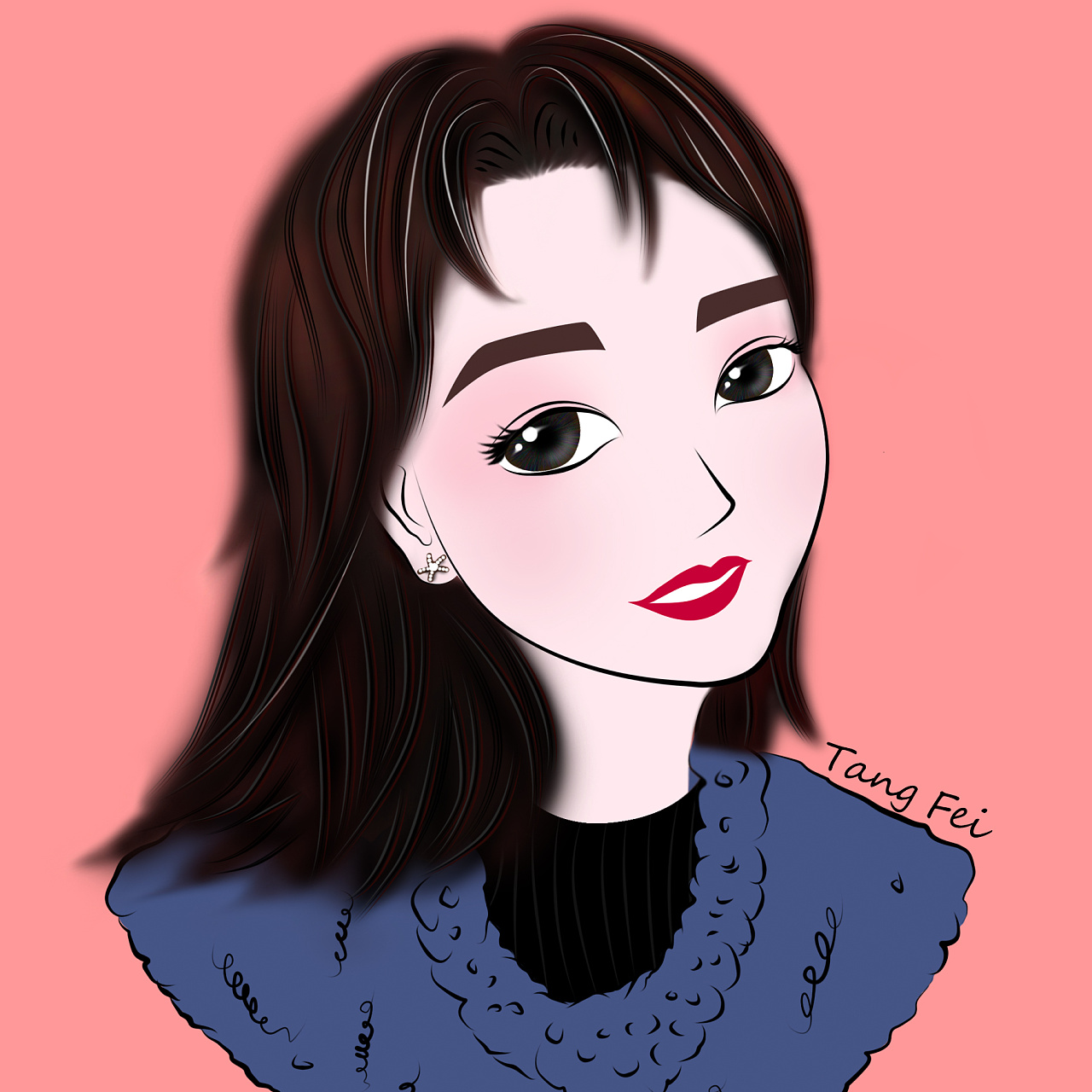 ps钢笔 卡通头像练习集合