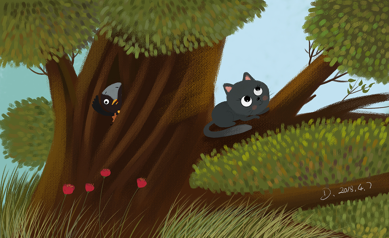 练习#第二话#（图ZMTEwNjc0Njcy） - 儿童插画 - 站酷设计师豆小逗哇原创素材 - 站酷ZCOOL