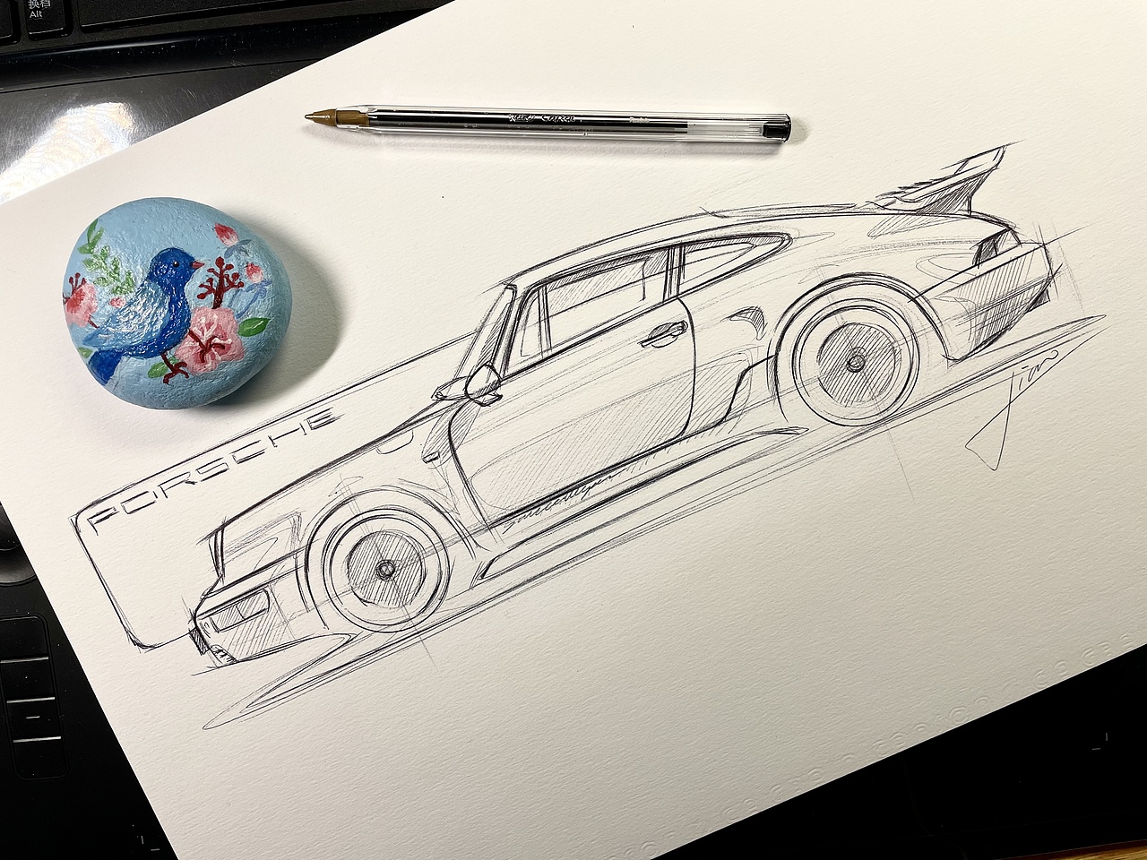 1举报收藏分享原创作品插画商业插画911保时捷汽车手绘月出狸《瑞兽》