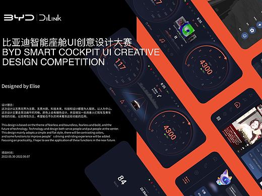 比亚迪智能座舱UI创意设计