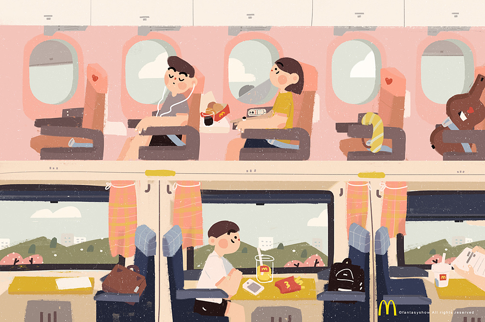 麦当劳（图ZNjEzNzY1NTY=） - 商业插画 - 站酷设计师饭太稀Fan原创素材 - 站酷ZCOOL